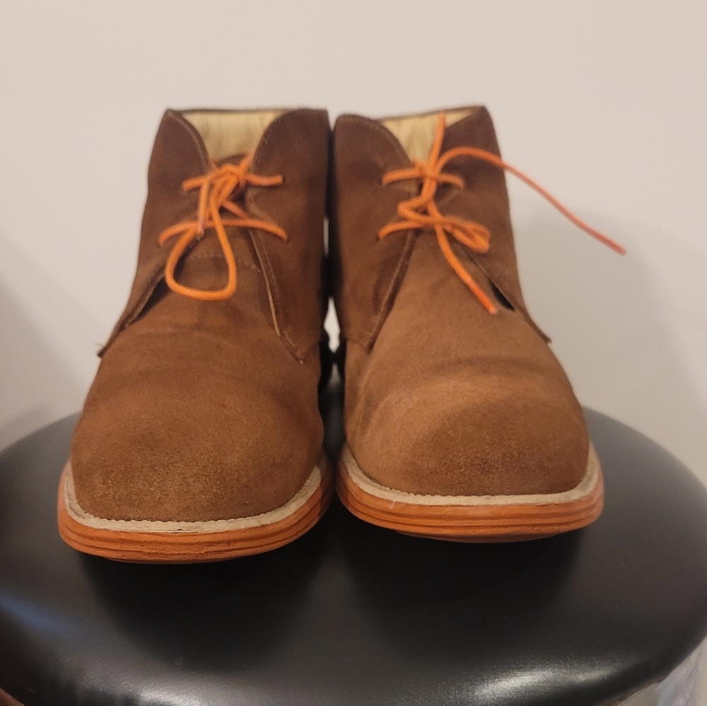Martin Dingman Country Wear Boots Suede Tan Sz-9 - Picture 10 of 15